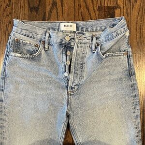 Agolde High Rise Light Blue Jeans